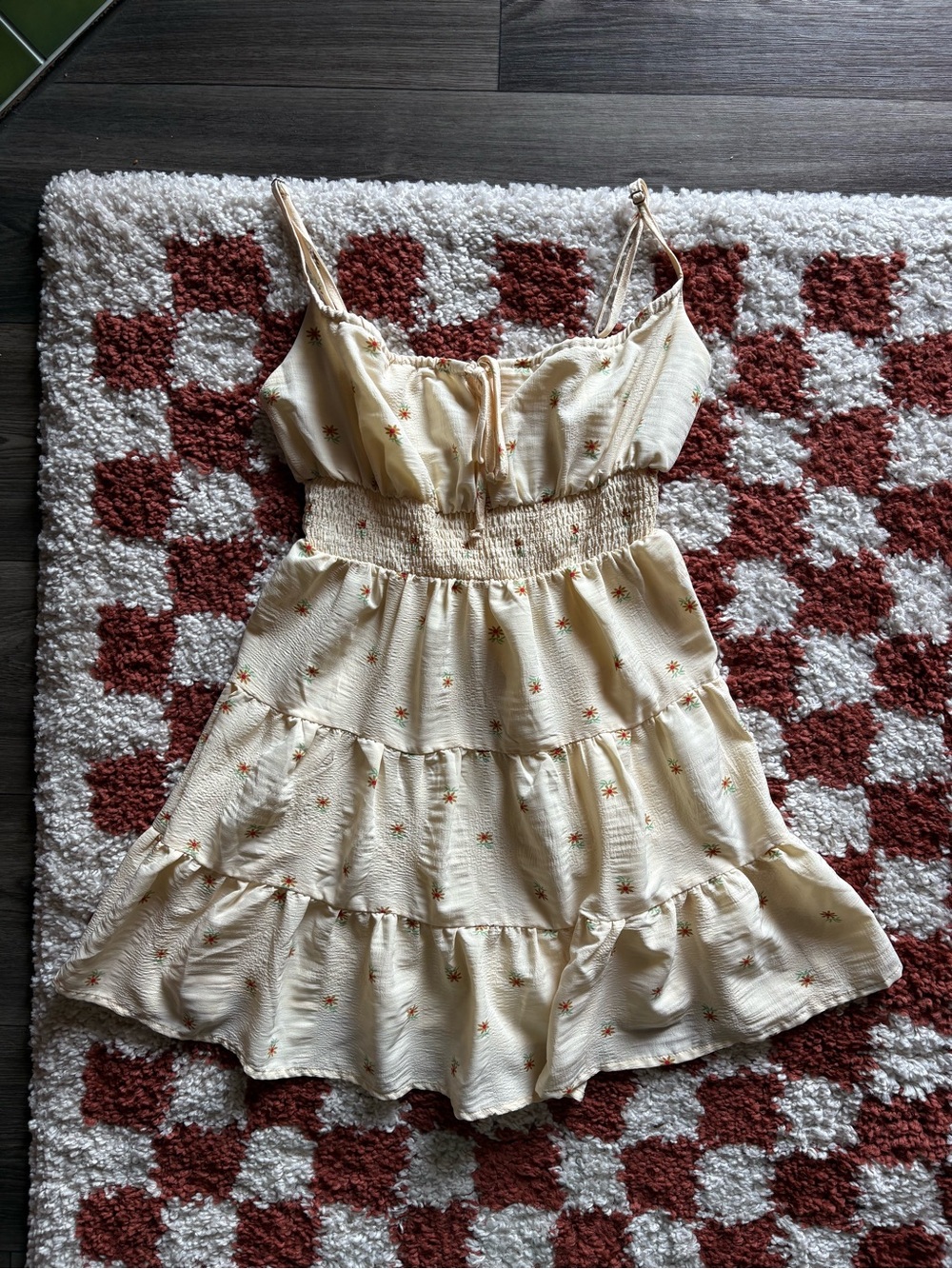 PacSun LA Hearts Butter Yellow Sunflower Mini Dress